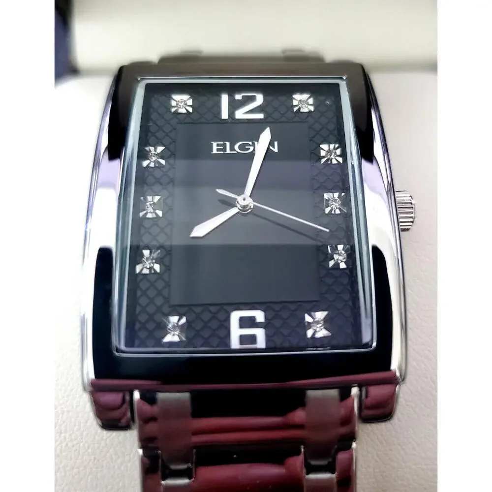 Rare Lord Elgin Gem Dial Mens Dress Watch New‎ In Box 45mm